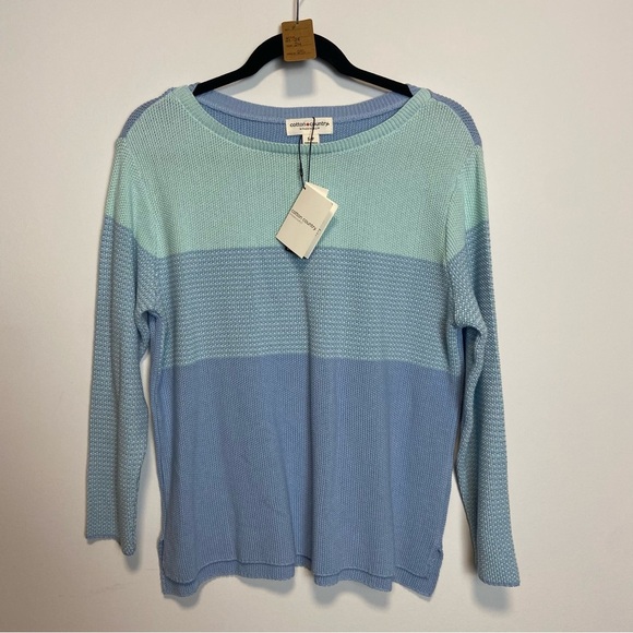 ☁️ NWT COTTON COUNTRY/ BLUE PULLOVER - Picture 8 of 8